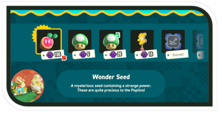 Super Mario Wonder - Poplin Shop World 3 Partial