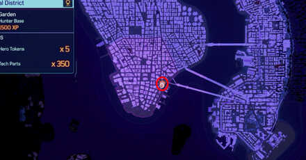 Spiderman 2 PS5 - Garden Base map view