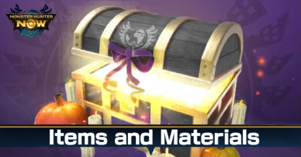 MH Now - Items and Materials Banner
