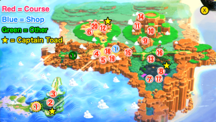 Pipe-Rock Plateau (World 1) Map