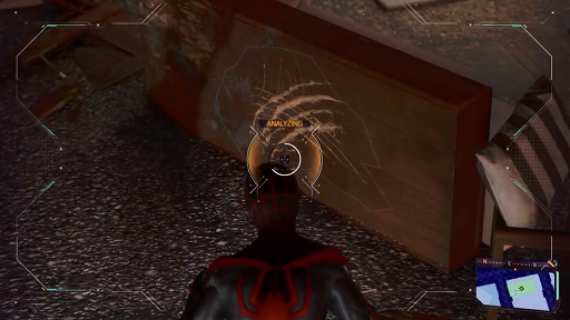 Spiderman 2 PS5 - scratch marks under the bed