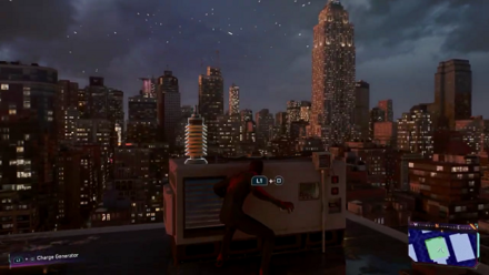 Spiderman 2 PS5 - charging the generator
