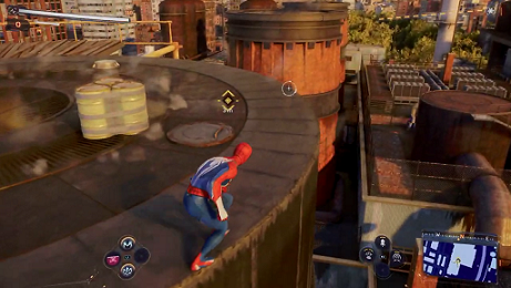 Spiderman 2 PS5 - hatch on top of the smoke stack