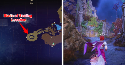 Tales of Arise Blade of Sealing at Tower Ruins in Adlan Lake, Mahag Saar