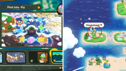 Super Mario Wonder - Petal Isles Poplin Shop 1 Location