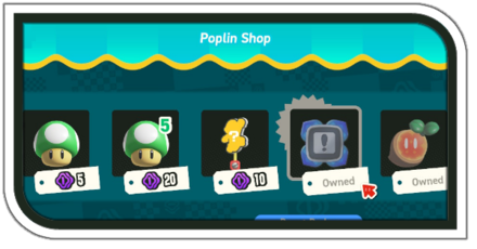 Super Mario Wonder - Poplin Shop 1 Petal Isles