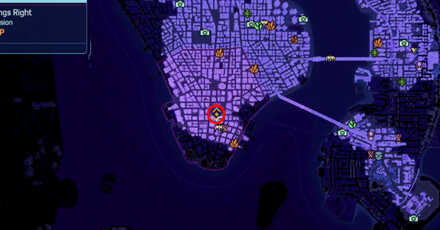Spiderman 2 PS5 - Set Things Right map view