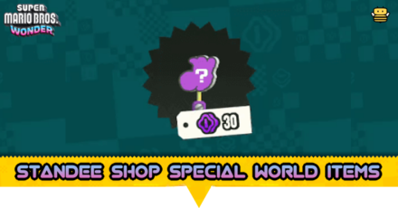 Mario Wonder - Standee Shop Special World Items