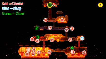 Deep Magma Bog (World 6) Map - Super Mario Wonder