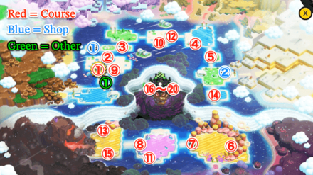 Petal Isles Map - Super Mario Wonder