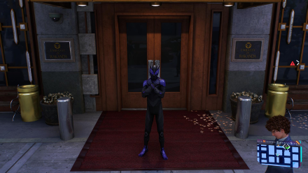 Spider-Man 2 - Press Triangle with Miles to honor at the Wakanda Embassy