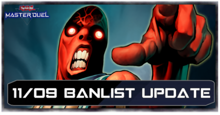 Master Duel - November 9 2023 Banlist Update Top Image