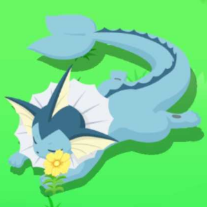 Vaporeon sleeping hot sale