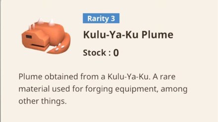 Monster Hunter Now -  Kulu-Ya-Ku Plume for Lock On