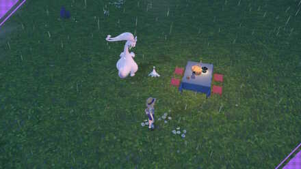 Pokemon Scarlet and Violet - Goodra Hatenna Picnic