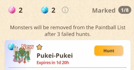 Monster Hunter Now -  Marked Monster with Palico Balls Adventure Sync