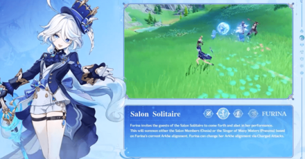 Genshin Impact - Furina Elemental Skill Desc