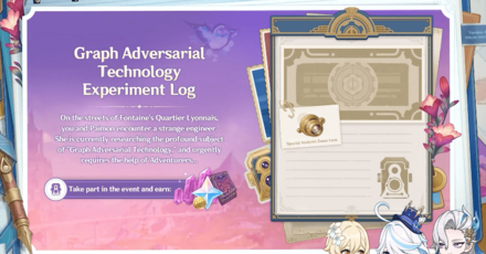 Genshin impact Version 4.2 Event - Graph Adversarial Technology Experiment Log