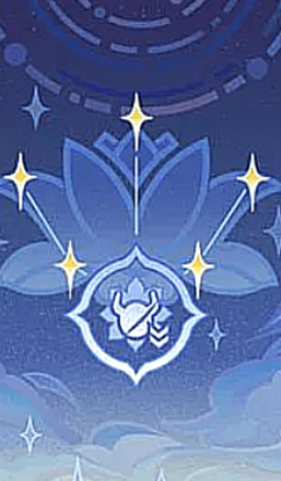 Genshin - The Starry Skies Their Flowers Rain Card