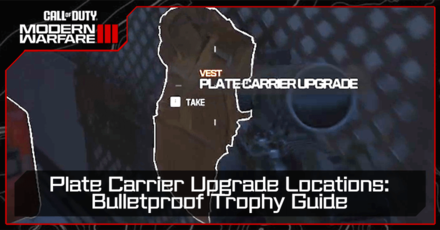 Modern Warfare 3 - Plate Carrier Upgrade Locations - Bulletproof Trophy Guide