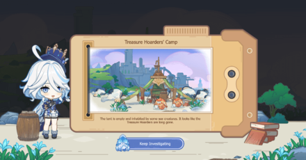 Genshin - VIP Ace Detective - Treasure Hoarder Camp Clue 1