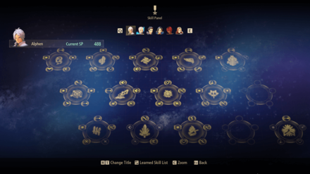 Tales of Arise - Skill Panel