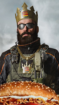 MW3 Burger King Operator Skin