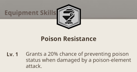 MH Now - Equip Armor Pieces with Poison Resistance