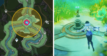 Genshin - Wilting Willow Underwater Altar Location
