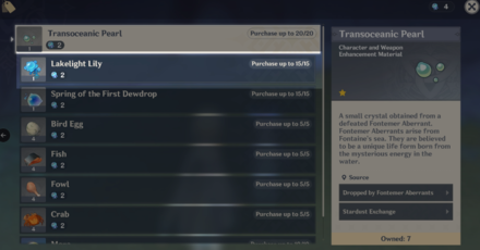 Genshin - Purchase Lakelight Lilies from Pahsiv