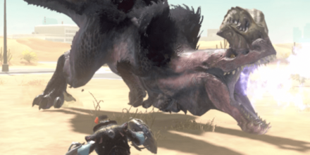 Monster Hunter Now - Anjanath - Use the Huge Opening During the Fire Breath Attack