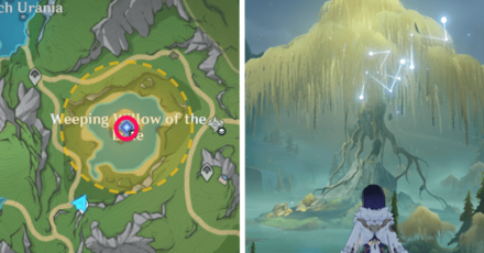 Genshin Impact - Wilting Weeping Willow - Search For the Key Near the Weeping Willow