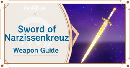 Genshin Impact - Sword of Narzissenkreuz Weapon Guide
