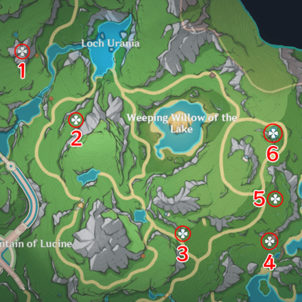 Genshin Impact - Foggy Forest Branch Locations