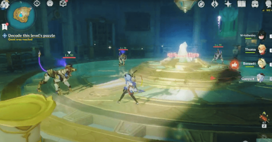 Genshin - defeat the Recon Log Meks