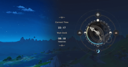 Genshin - Change the time to morning 8:00