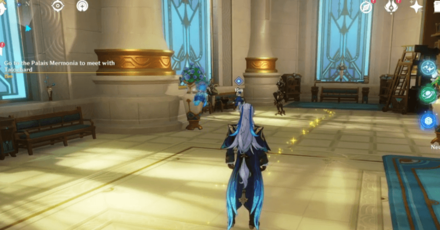 Genshin - The Red and the Black - Go to the Palais Mermonia to meet with Talochard