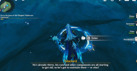 Genshin - The Red and the Black - Go to the base of the Elegant Tableware Confrerie