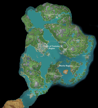 Genshin - 4.2 Fontaine Map