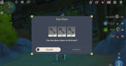 Genshin Impact - How to Use Simple Vault Key