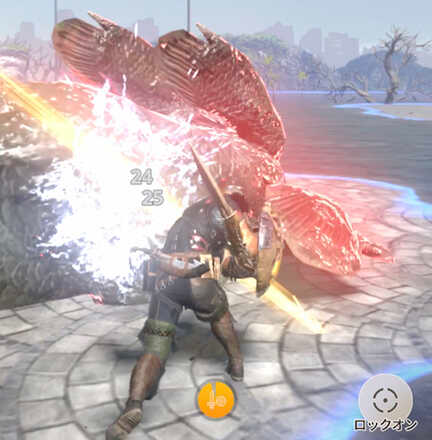 Monster Hunter Now - Attack Torso While Submerged