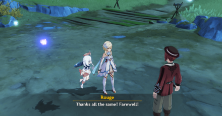 Genshin Impact - Impromptu Poem of the Crimson Dawn - Talk With Rouge