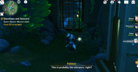 Genshin - Questions and Answers Quest - Go to Doctor Mosso