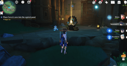 Genshin - Questions and Answers Quest - Place Curve