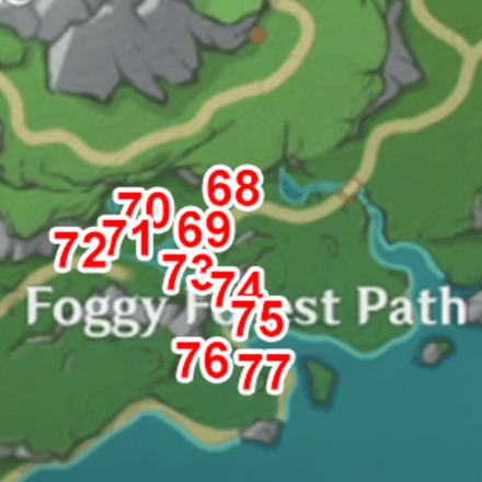 Genshin Impact - Foggy Forest Path Lakelight Lilies