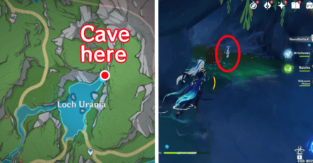 Genshin - Pahsiv Shop Location at Loch Urania