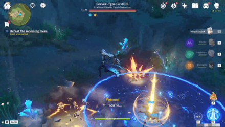 Genshin - Find Nacker and Defeat the Incoming Meka