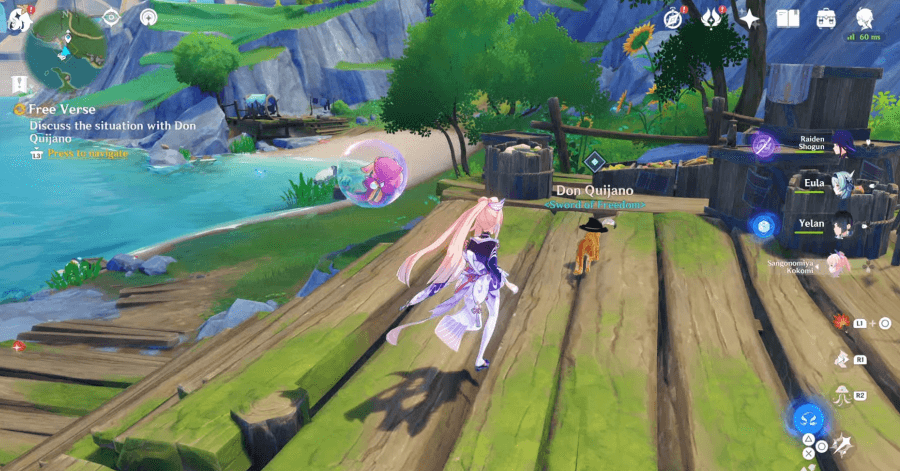 Genshin Free Verse - Discuss the situation with Don Quijano