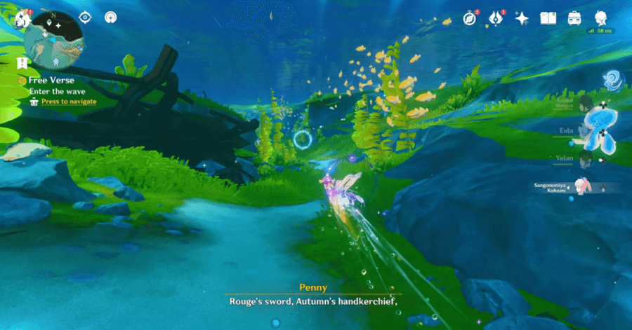Genshin Free Verse - Enter the wave