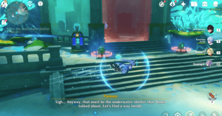 Genshin Impact - Wish-Fulfilling Treasure Hunt - Enter the Underwater Shelter